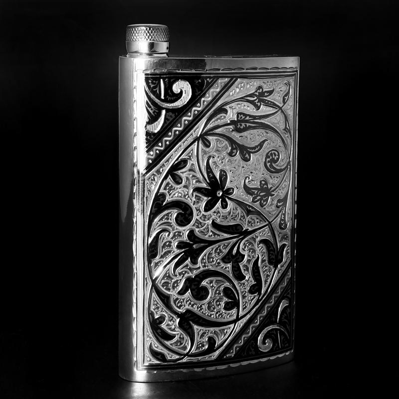 Серебряная фляга «Марго» 875 пробы (арт. 8752109(32)