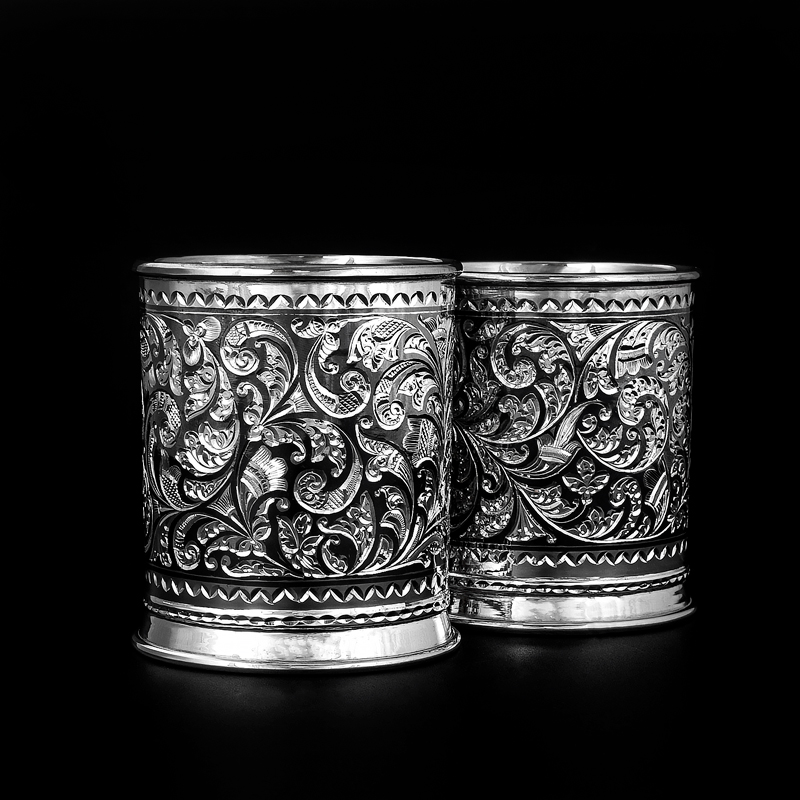 Серебряные стаканы «Мистика» Проба 875 (арт. 8750152(в3/2))