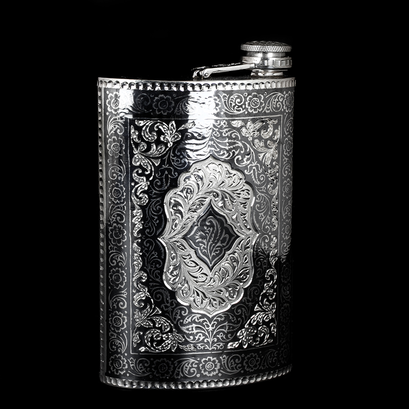 Серебряная фляга «Южная звезда» 875 пробы (арт. 8750109(45))