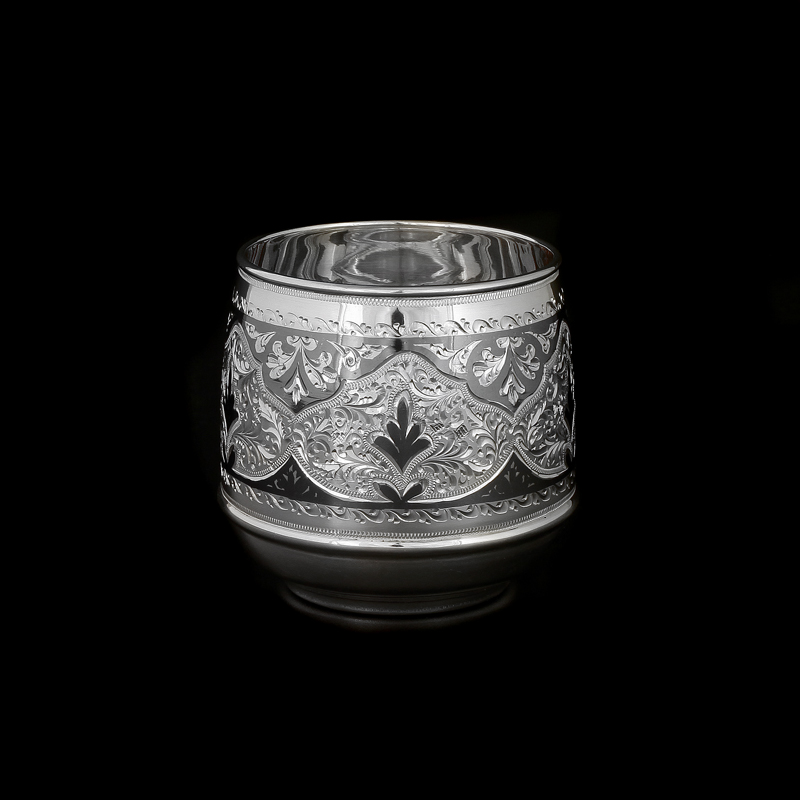 Серебряный стакан «Волнение» , 875 пробы (Арт.8750152(18))