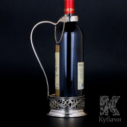 Ведро-подставка для бутылки вина из серебра 